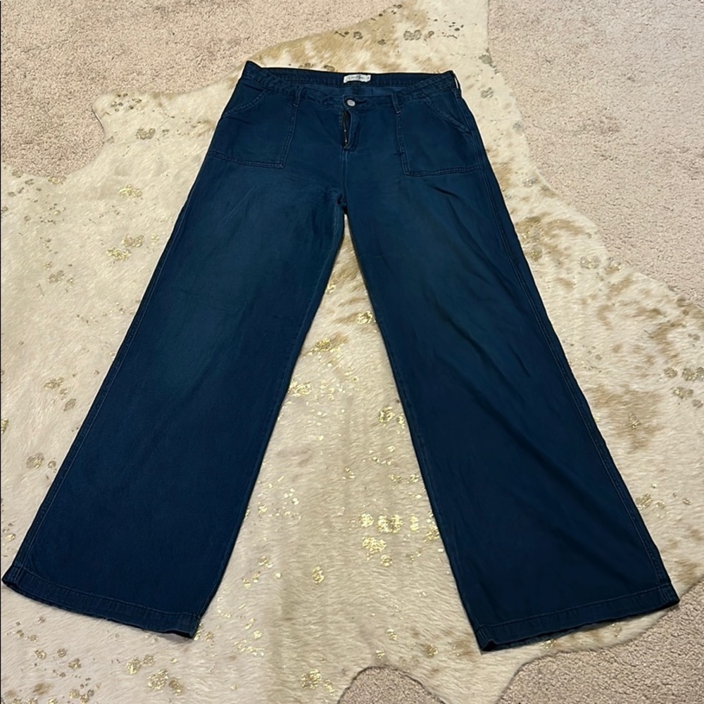 Jessica Simpson Women’s Wide Leg Chambray Pants